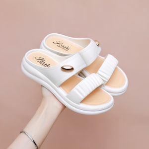 [Free Shipping] Summer Plastic WomenS Breathable Wedge-Heeled Platform Sandals Fashionable And Elegant Suitable For Indoor And Outdoor Wear Mom-Style Slip-On Sandals