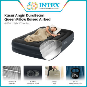 INTEX Kasur Angin Durabeam Queen Pillow Raised Airbed 64124