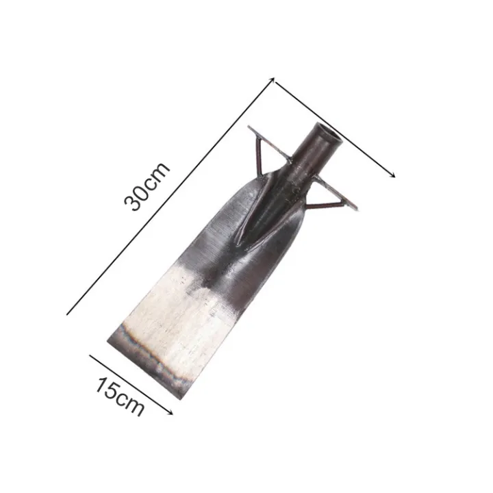 พลั่วขุดดินจอมพลัง เหล็กแมงกานีส พร้อมด้ามไม้