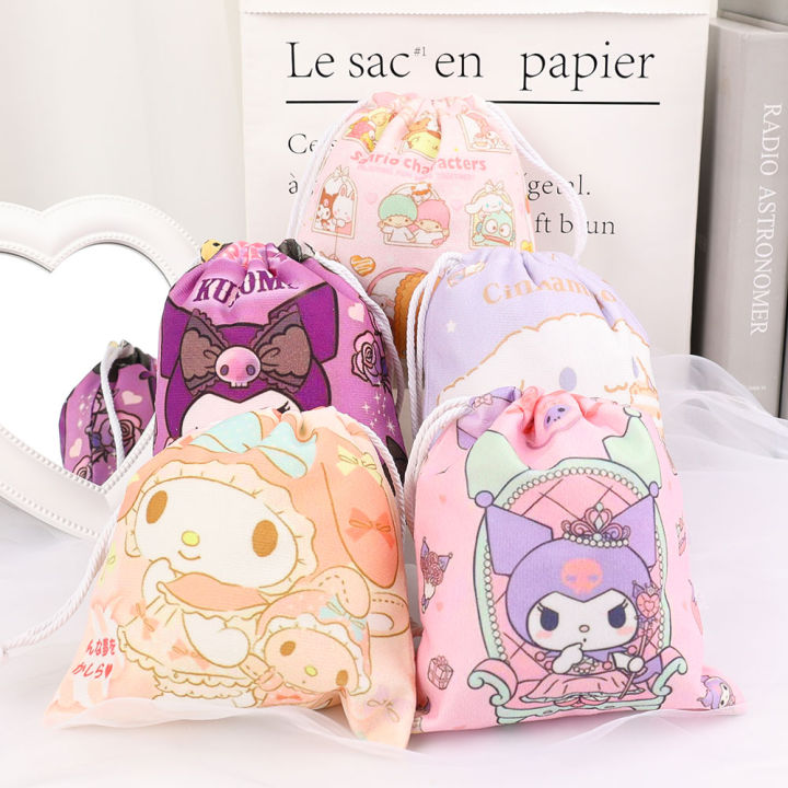 Sanrio Cinnamoroll Kuromi My Melody Pocket Drawstring Storage