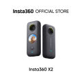 Insta360 ONE X2 360 Độ Chống Nước Camera Hành Động, 5.7K 360, Ổn Định, Màn Hình Cảm Ứng, Chỉnh Sửa AI, Phát Trực Tiếp, Webcam, Điều Khiển Bằng Giọng Nói. 