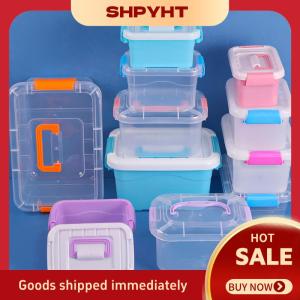 SHPYHT Pp Nhựa Lưu Trữ Box Với Nắp Xách Tay Trẻ Em Đồ Chơi Sinh Viên Văn Phòng Phẩm Lưu Trữ Đồ Trang Sức Trường Hợp Container Mỹ Phẩm Phân Loại Hộp