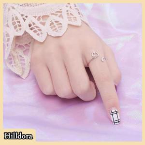 [Hilldora] Adjustable Size Yarn Ring Cat Ears Crochet Ring Beginner Knitting Crocheting Loop Thread Wrapped Rings Tension Regulator Tool