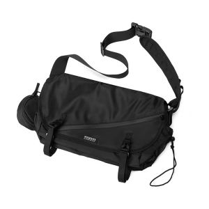 Mens Large Capacity Nylon Sling Bag Casual Shoulder Messenger Bag for Travel Street Style