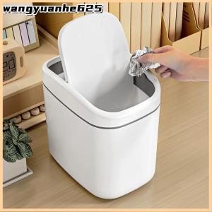 [WYH Store] 👗 Desktop Trash Can Small Mini Garbage Can Plastic Dustbin with Shake Cover for Home Office Waste Bins Household Cleaning