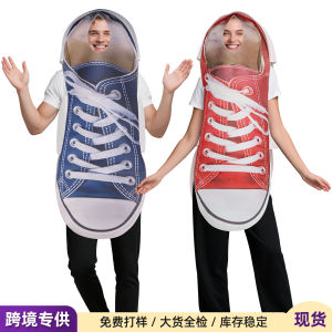 Factory wholesale Halloween new couple canvas shoes cos suit fun spoof party costume performance costume gifts