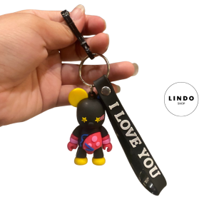 Móc Khóa Bearbrick Người Máy LINDO Quà Tặng Đáng Yêu Móc Khóa Dễ Thương Xinh Xắn Treo Balo Cặp