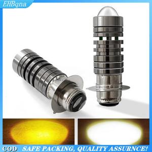 [COD] Universal 12V Dual Color Headlight Bulbs P15D H6 PX15D LED Motorcycle Headlight H6 Scooter Motobike Head Lamp