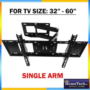 Heavy Duty Double Arm LED TV Adjustable TV Bracket Tilting Swivel Wall Mount Full Motion Mounts For 26 - 80 Inch