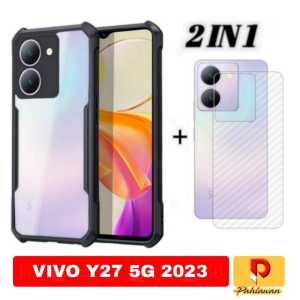 PAKET 2 IN 1 CASE VIVO Y27 4G 2023 / VIVO Y27 5G 2023 / VIVO Y16 SOFT HARD CASE SUPER SLIM EXCELLENT