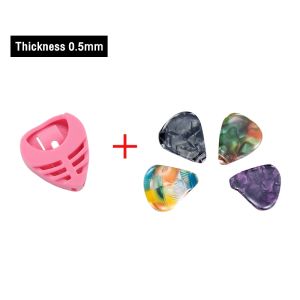 Guitar Pick Colorful Picks For Bass Electric & Acoustic Guitars 0.5/1mm