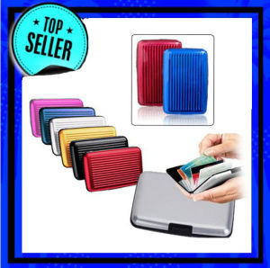DOMPET ANTI AIR / DOMPET KARTU TAHAN AIR ALUMINIUM CASE ORGANIZER ANTI AIR WALLET KARTU KREDIT