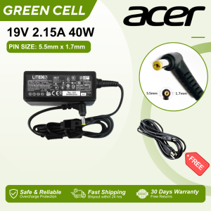 Acer 19V 2.15A Laptop Charger for Aspire One 725 756 V5-122P V5-132P V5-171 AO753 AOD255 AOHAPPY 830 1830T 522 722 725 756 D255 D255E D257 D258 D258E D260 D270 Happy 2 Series 521 532 522 532h 533 721 722 753 751 AO521 Cloudbook 14 AO1-431-C4XG AO1-431