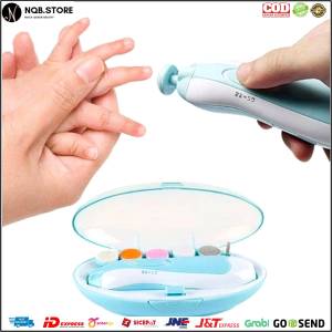 Gunting Kuku Bayi Elektrik 6in1 Set Pemotong Kuku Balita - BABY SET Nail Trimmer