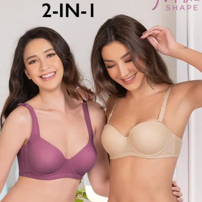 NATASHA JERRICEL 2in1 Ladies Underwire Molded Cup Bra