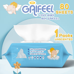 tissues paper Gaifeel Baby Wipes 80pcs Per Pack Baby Wet Wipes Wet tissue Baby Tisu Basah (Non Alcohol)