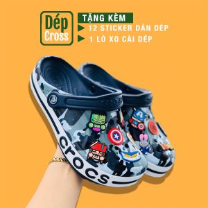 Giày Dép Cross Vảy Sơn Đế Xám Rằn Ri Camo DEPCR7KL1 Tặng Thêm 12 Sticker Cross Giày Bít Mũi Đế Răng Cưa Lớn Chống Trơn