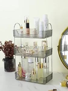 Penyimpanan Kosmetik / Rak Kamar Tidur Lemari / Rak Rias Lapis Ganda / Rak Rias Kosmetik Mewah / Rak Kosmetik