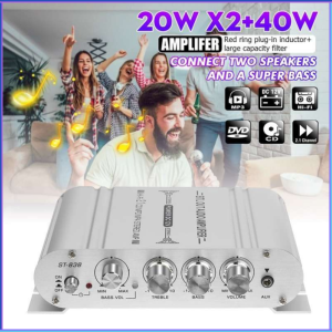 PENGIRIMAN CEPAT CLAITE HiFi Stereo Amplifier Treble Bass Booster ST 838 / ampli mobil super bass 12v full bass truk 24 volt subwoofer sudah jadi mini rakitan / amplifier full bass subwoofer bluetooth mobil rakitan