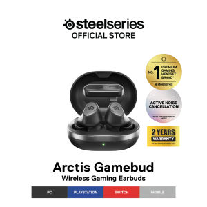 SteelSeries Arctis Gamebuds Truly Wireless Earbuds ANC 2.4GHz Wireless + Bluetooth 360° Spatial - (Black) 61680