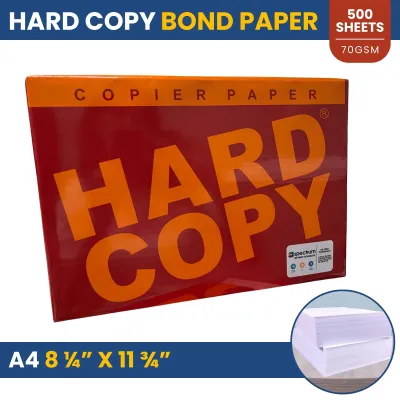 A4 Bond Paper Hard Copy 70GSM 500 Sheets Bond Paper Ream Short Long for Inkjet Laser Printer - Homeflix