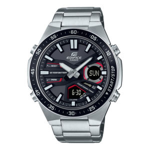 CASIO ORIGINAL - CASIO EDIFICE EFV-C110D-1A4VDF - MEN LA - STAINLESS STEEL - Silver - Jam dunia JD18 # Jam Tangan Pria Jam Pria Jam Tangan Anti Air CASIO EDIFICE + CASIO EFV-C110D-1A4 EFV C110D 1A4 EFV-C110D C110D EFVC110 EFVC110D EFV-110 $ S003