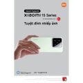 Điện thoại thông minh Xiaomi 15 (12+512GB) | Màn hình sáng 3200nits & Vân tay siêu âm | Camera Leica | Snapdragon® 8 HyperAI - Hàng chính Hãng. 