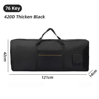61/76/88 Key Electronic Keyboard Bag Electronic Piano Carrying Bag With Handle 420D Oxford Portable Thicken Waterproof Storage Cover Case
