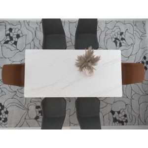 Slate Dining Table Chair Combination Large Small Apartment Bright Rectangular Dining Table