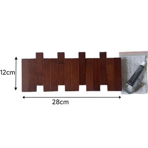 Piano Key Shaped Hook Wood Entryway Hooks Coat Hooks for Hanging Coats Hats Bags Keys Multifunctional Foldable Door Wall Hooks
