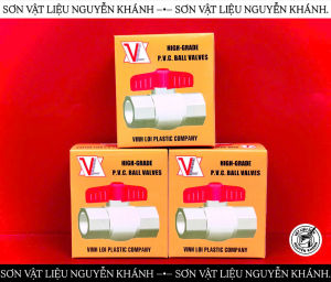 🔥 VAN BI NHỰA PVC PHI 27 (3/4") VĨNH LỢI – VAN KHÓA NƯỚC REN TRONG CAO CẤP – BỀN KÍN NƯỚC