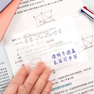 Transparent Sticky Notes with Scrapes Waterproof Note Paper