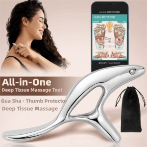UNIITY Metal Trigger Point Massage Tool Triangle Full Body Pain Relief Gua Sha Tool Professional Massage Deep Tissue Massage Muscle Scraper Tool Pain Relief Therapy