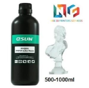 Nhựa in 3d Resin độ trong suốt cao eSun PM200 PMMA Like màu Transparent 0.5-1kg/Chai