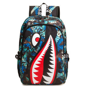 D91 Schoolbag primary school students 1-6 Grade lightweight sharks Pre-school Large capacity