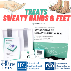Raynatics Hand Foot Care Machine to Cure Sweating of Sweaty Palms and Feet
