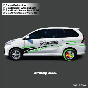 Stiker Cutting Lis Body Samping Mobil Toyota Avanza xenia sigra calya yaris jazz Stiker Cutting Stiker Lis Body Samping Stiker Racing terbaru