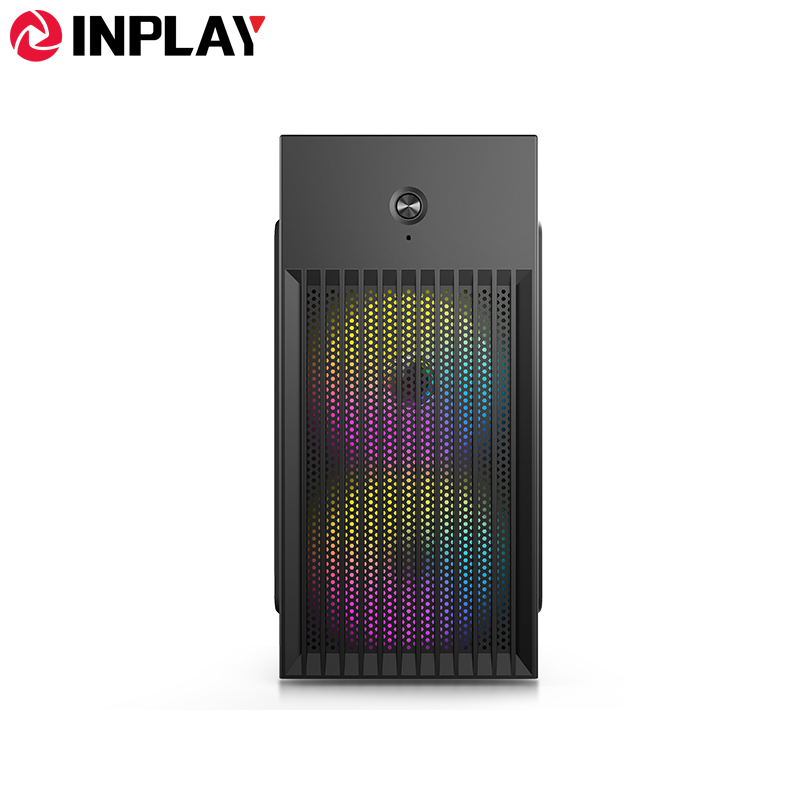 Inplay LITE X220 PC Case Build-in 2 RGB Fans MATX Case Gaming Case For Desktop Computer