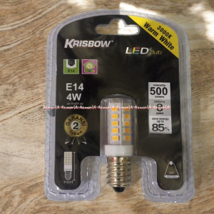Krisbow LED E14 4watt Build Lampu L E D Warm White LED Lampu Bohlam Kecil 4W Warm White LED Dimmer FITTING E 14