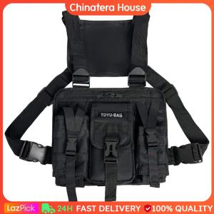 Molle Shoulder Bag Oxford Cloth Molle Chest Packs Adjustable Multiple Pockets Lightweight for Outdoor Camping Supplies