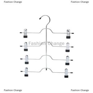 [COD] Fashion Change 6-Tier Skirt Pants Shorts Hangers Space Saving No Slip Storage Metal Skirt Rack