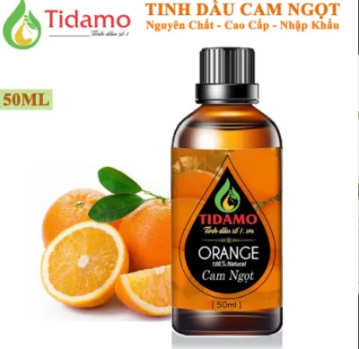 Tinh dầu Cam Ngọt Nguyên Chất 50ML (ORANGE) - Tinh dầu Cam Cao Cấp Giúp Thư Giãn Tinh Thần Khử Mùi Xua Đuổi Côn Trùng Thích Hợp Dùng Với Đèn Xông Và Máy Khuếch Tán Tinh Dầu