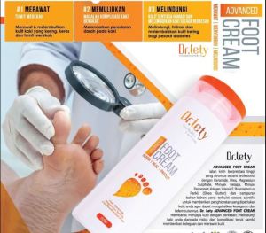 dr lety foot care cream 2024 new pack 180ml lotion fast absorbtion / krim pelembab untuk masalah tumit kering dan merekah