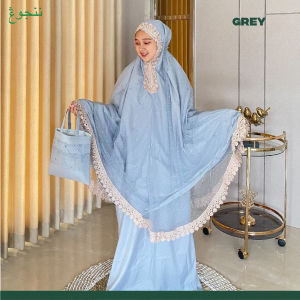 Mukena Dewasa Aurora 2in1 Bahan Katun Premium Terlaris By Nanjung Abadi