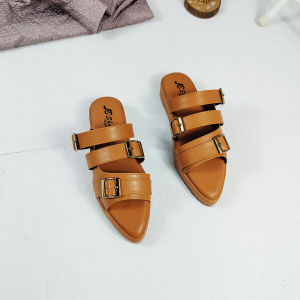 Sandal Waniat Tali Gesper Kirana Sandal FlatProm Wanita 3 cm