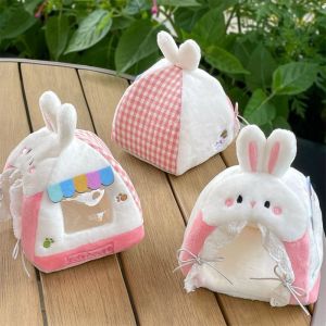 NOWNICE Soft Plush Plush Doll Tent Fluffy Texture Micro Scene Layout Dollhouse Tent Mini Pet Safe Material Desktop Decor Toy For Dolls