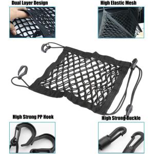 LGT Motorcycle Luggage Net Hook Hold Bag Cargo Bike Scooter Mesh Fuel Tank Luggage Motorcycle Helmet Storage Trunk Bag / Motorcycle Pocket Container / Motorcycle Saddle Bags / Motorcycle Storage Bags / motorcycle seat cover net
