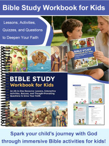 Bible Learning Workbook/Kids Educational Bible Study Guide/Interactive Christian Activity Book/Childrens Learning Exercises/Sunday School Materials