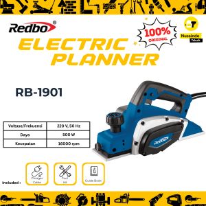 Mesin serut Kayu Planer Redbo 500W 16000RPM RB-1901 100% original