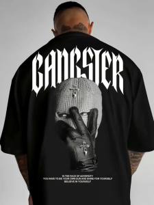 MenS Streetwear Graphic T-Shirt Concerts Festivals - MenS Breathable Summer Top Street Fashion Festival Clothing Crew Neck Comfortable Fit Concert Wear Geometric Pattern Soft Material Streetwear Young Peoples Clothing